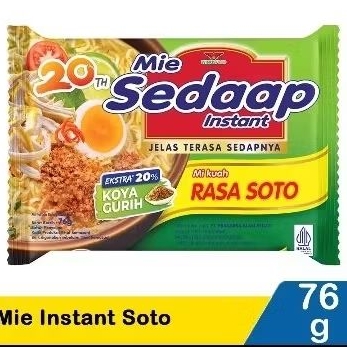 

Sedaap soto mie instan 76g