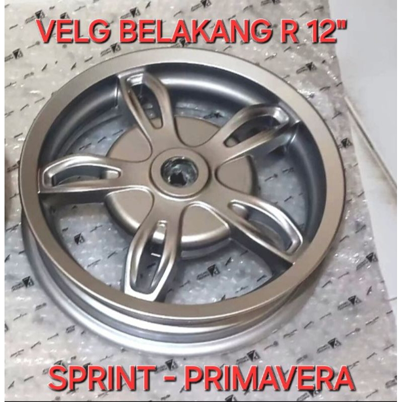 Original Velg Belakang Vespa SPRINT dan PRIMAVERA RING 12"