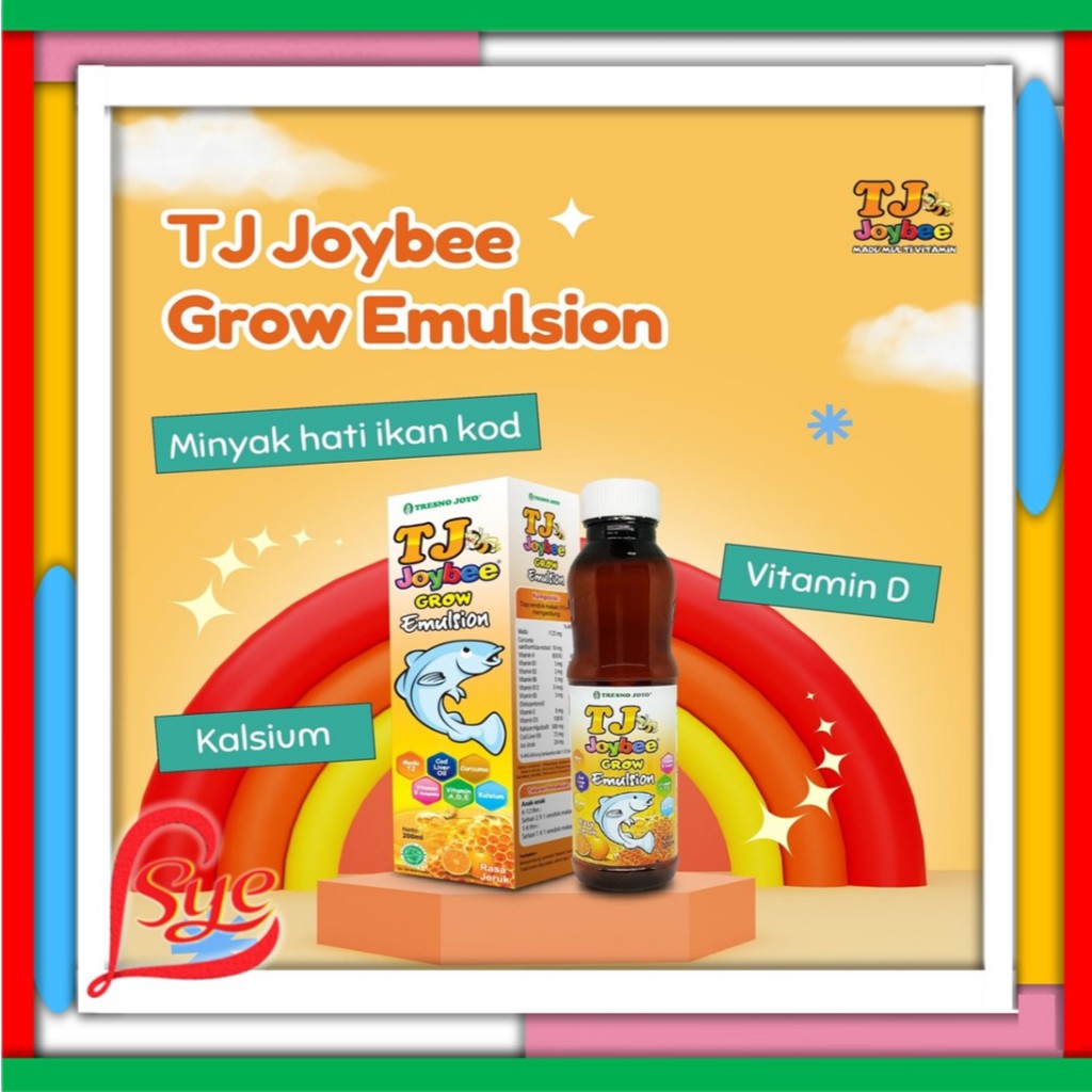 

Madu Tj Joybee GROW 200ml | Madu Anak Asli Plus Minyak Ikan untuk Membantu Pertumbuhan Anak | Sye