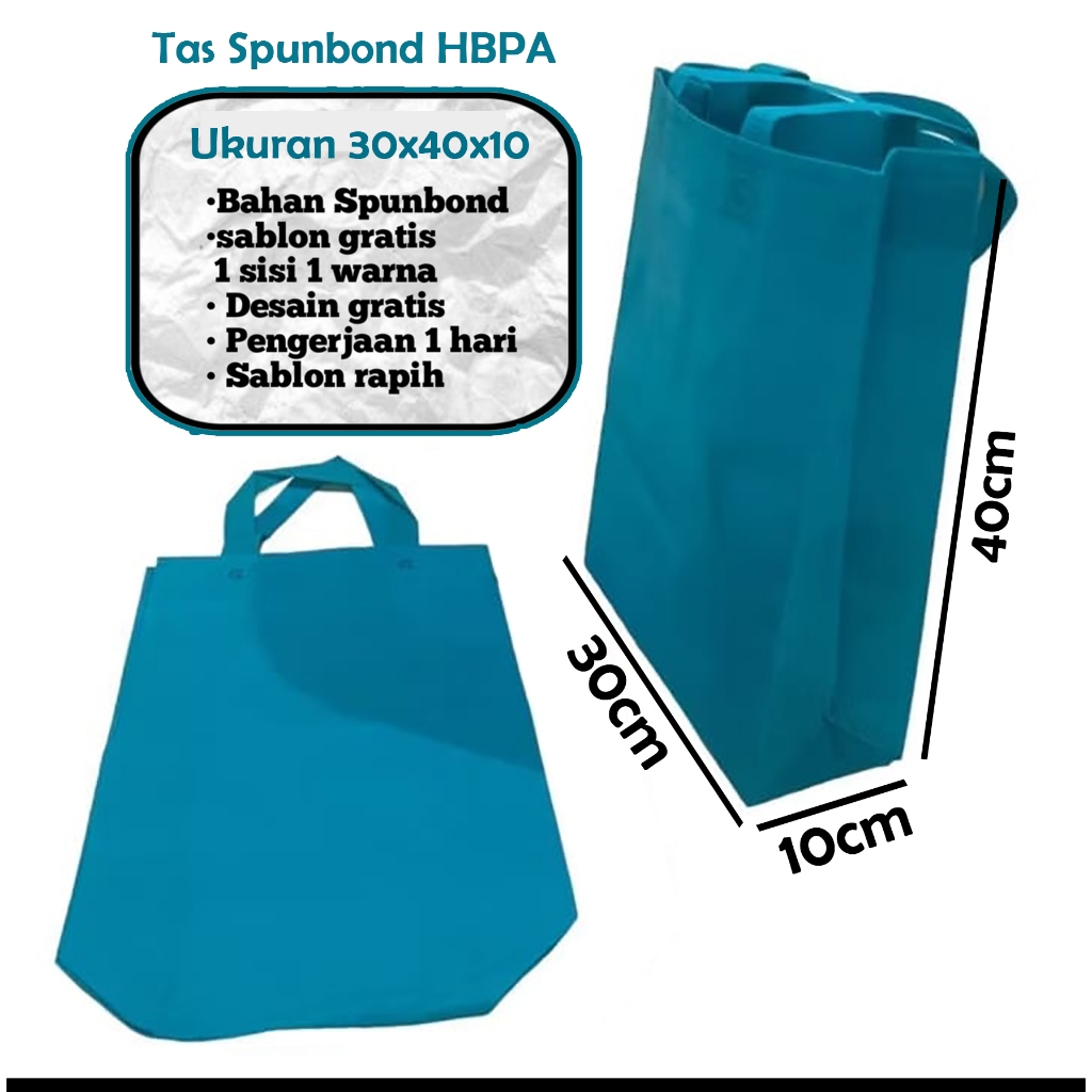 

Tas Spunbond Sablon Custom Logo / Nama 30x40x10 I Tas Spunbond Box HBPA 30x40x10 I Goodie Bag HBPA 30x40x10 I Tas Spunbond Box 30x40x10 I Goodie Bag Box 30x40x10