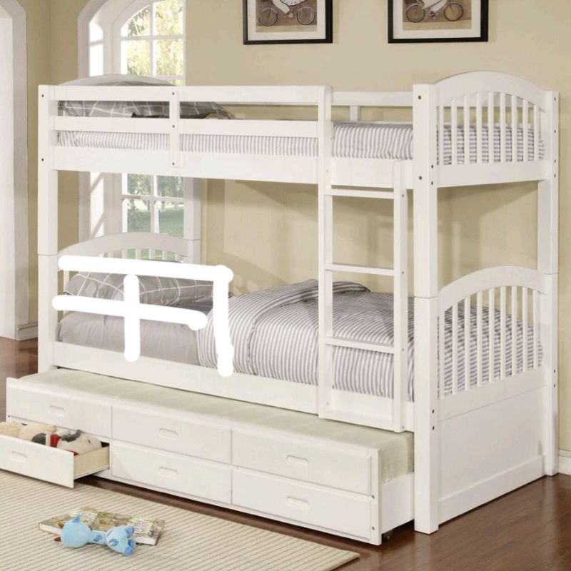 depan ranjang susun tingkat ducco putih 120x200 full includ kasur best seller