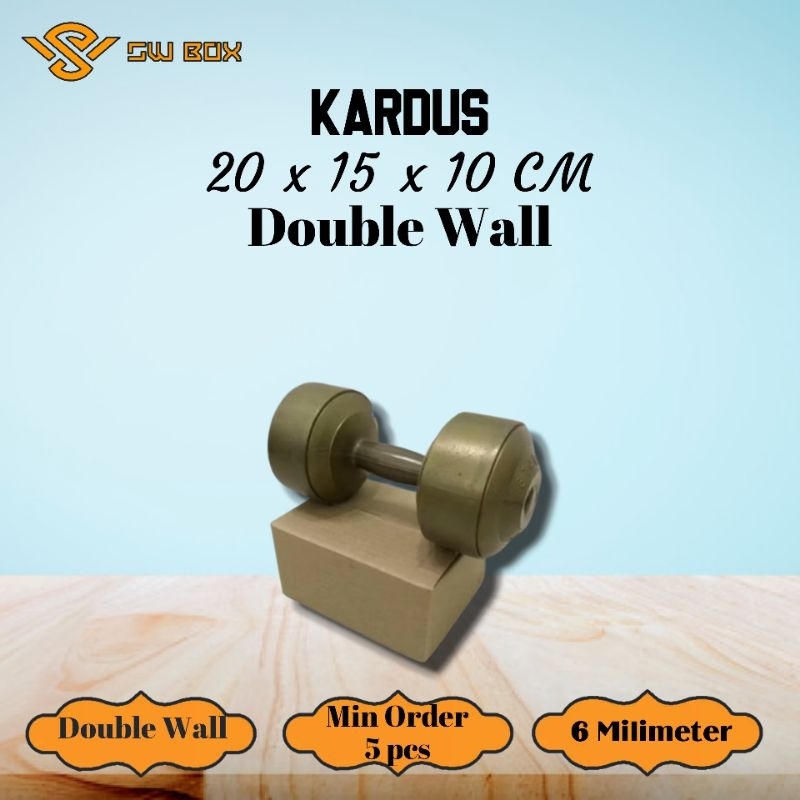 

Kardus Double Wall Ukuran 20x15x10 CM Box untuk packing DW