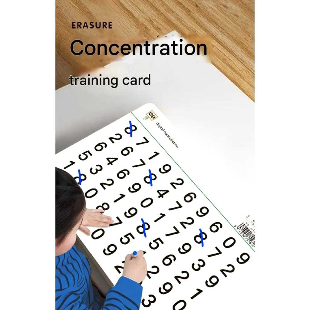 Flash Card Latihan Konsentrasi & Fokus Anak, Kartu Latih Fokus Konsentrasi Anak