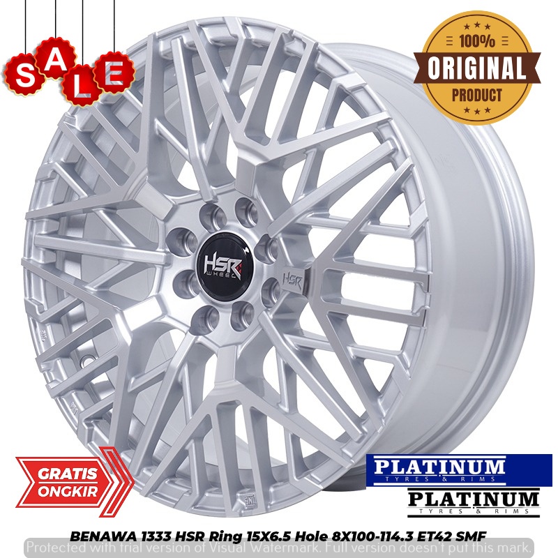 VELG MOBIL KIJANG LGX RING 15X65 NEW HSR BEBAWA SILVER FOLISH