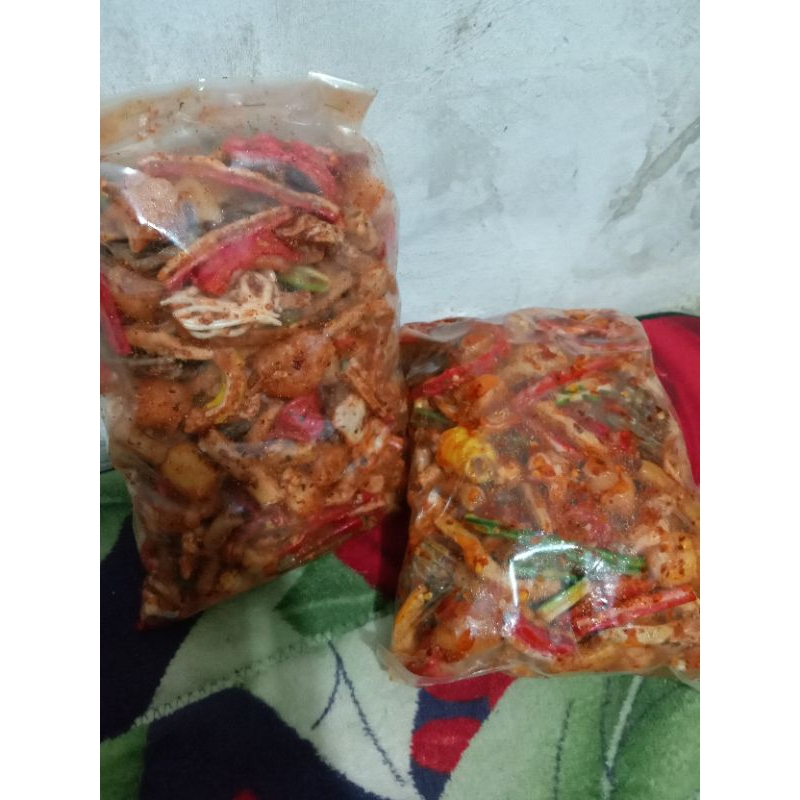 

seblak mix/seblak campur pedas extra daunjeruk kemasan 1kg,500grm,250gram