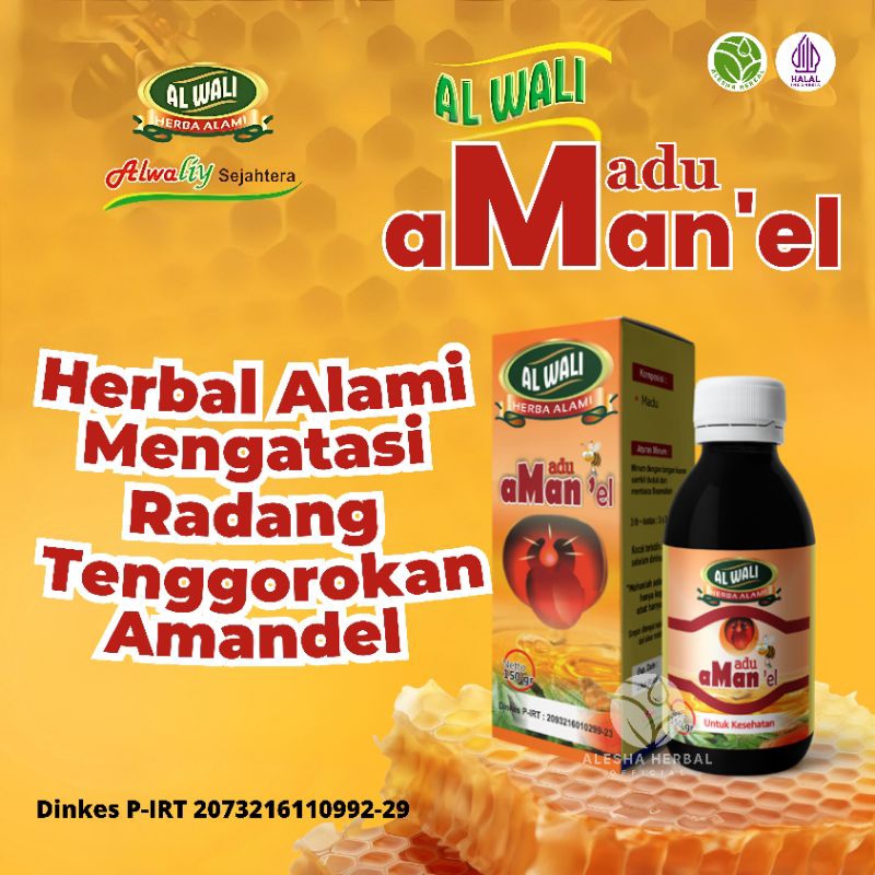 

Madu Radang Tenggorokan Amandel Al Waliy 150g