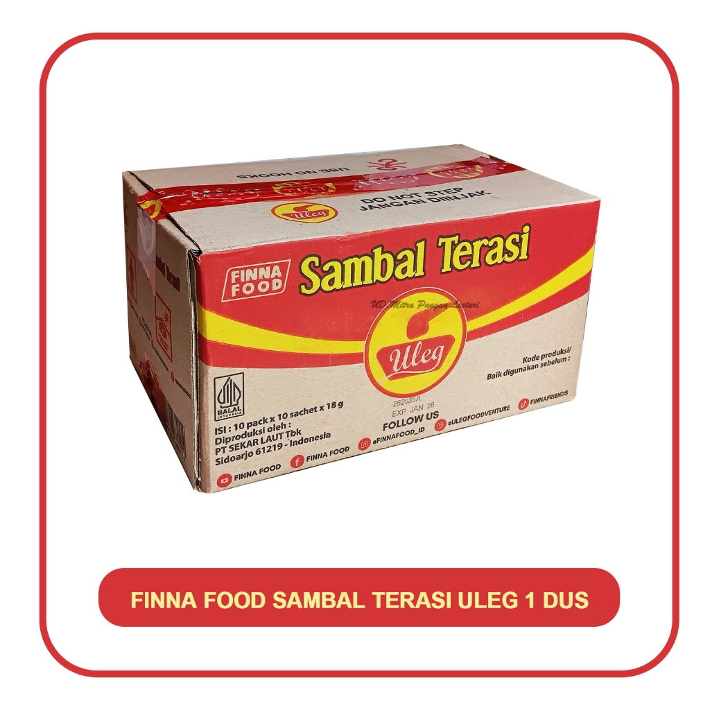 

Sambal Uleg Finna Sachet Instan Finna Food Bumbu Sambel Racikan