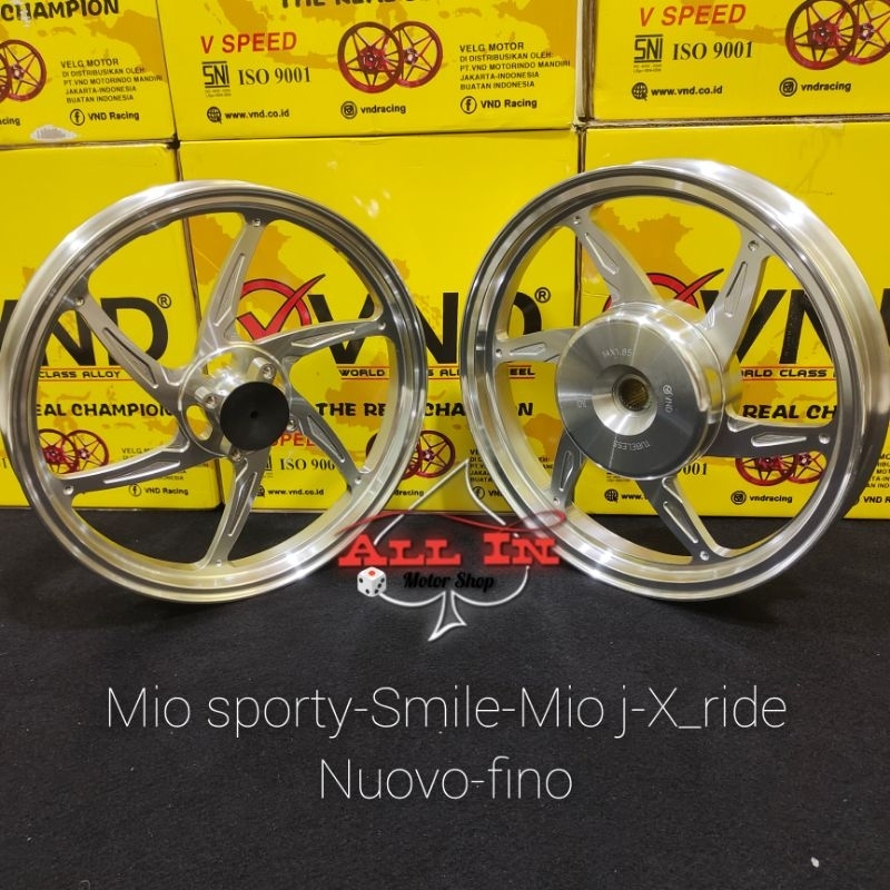 Vnd velg racing sixstar Mio sporty/Mio Fino/Mio soul GT/Mio M3/Mio j/Xeon Rc baut disc 3ring 14