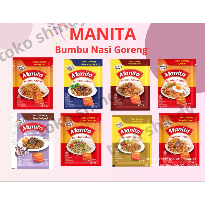 

Manita Bumbu Nasi goreng Enak Lezat Tanpa Bahan Pengawet
