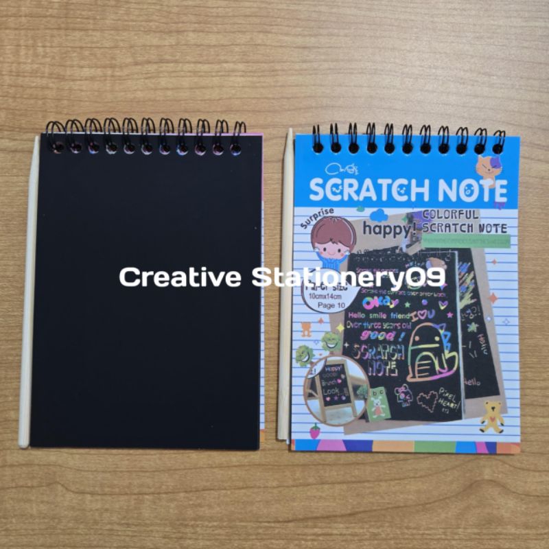 

Scratch Book / MAGIC NOTE Warna Warni / Buku Coret Hitam Warna