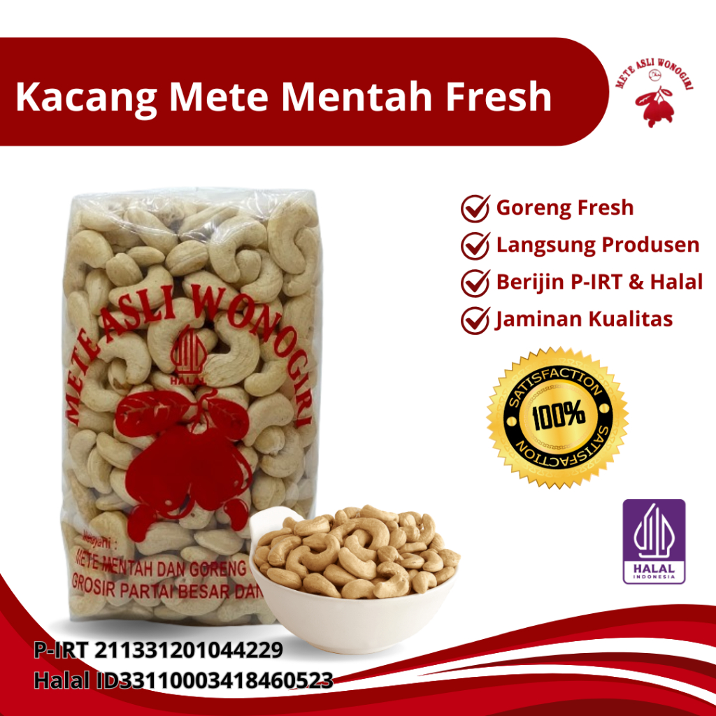 

Kacang Mete Wonogiri Mentah Fresh