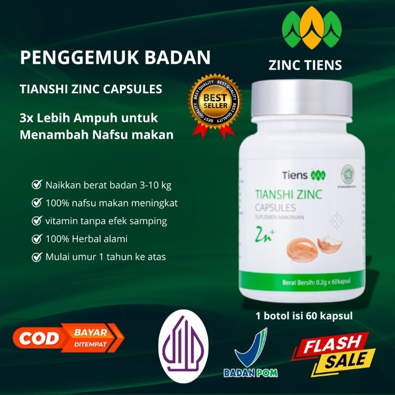 Zinc Tiens  | Penggemuk Badan Tiens | Vitamin anak