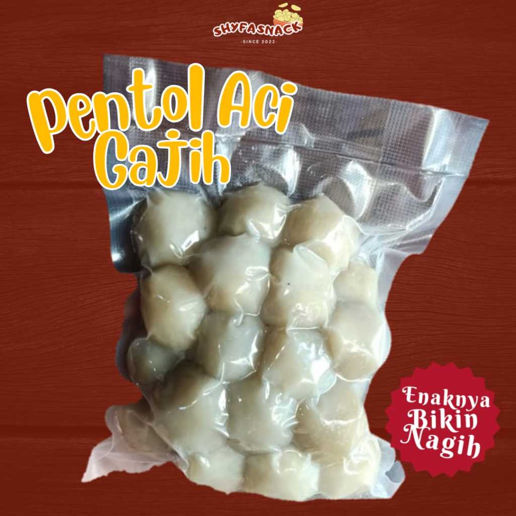 

CILOK GAJIH /CILOK ACI GAJIH/PENTOL ACI GAJIH/BASO ACI GAJIH ISI 100 PCS (berat 1.6 kg)