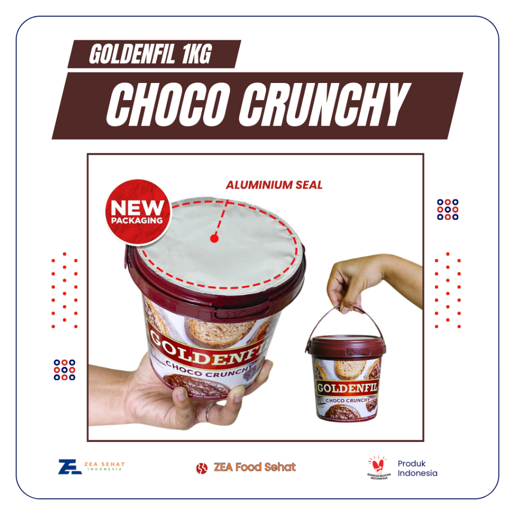 

Goldenfil Choco Crunchy 1kg Terlaris Lampung