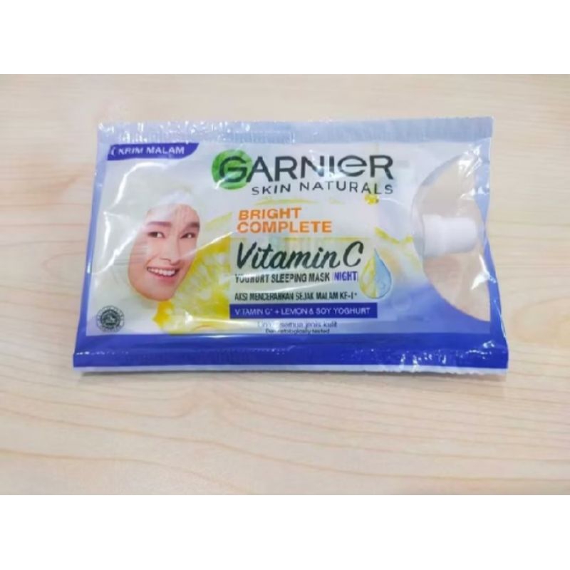 Garnier night cream sachet