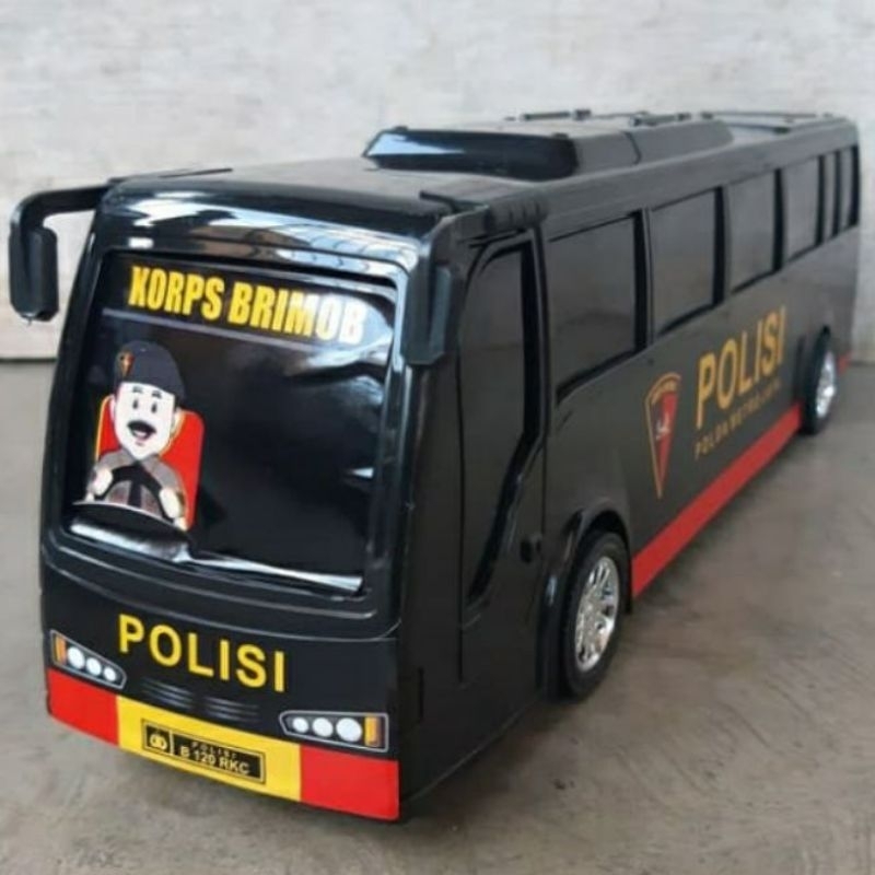 MAINAN MOBIL BUS POLISI