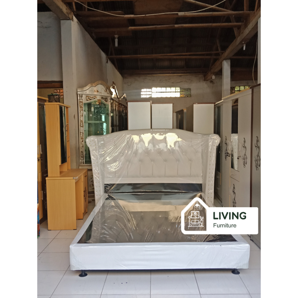 Divan 160 x 200 cm / Divan Jaguar / Divan Kasur Sandaran Jaguar Kain Oscar Tanpa Kasur Minimalis