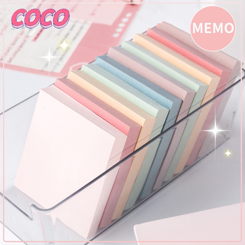 

Sticky notes 100 lembar catatan memo aesthetic/Catatan Tempel Gaya Transparan/Macaron Catatan Pesan - coco_market