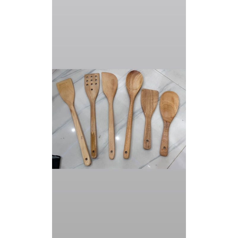 SET CENTONG KAYU ORGANIK MAHONI