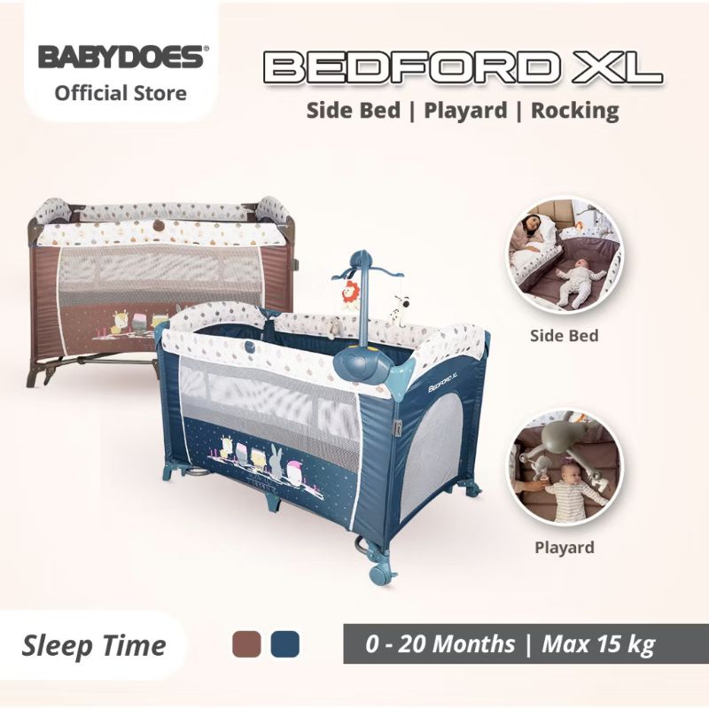 Babydoes Baby Box Bedford XL Cot Tempat Tidur Bayi