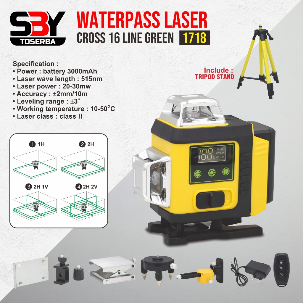 Waterpass Laser 16 Line ALDO Type 1718