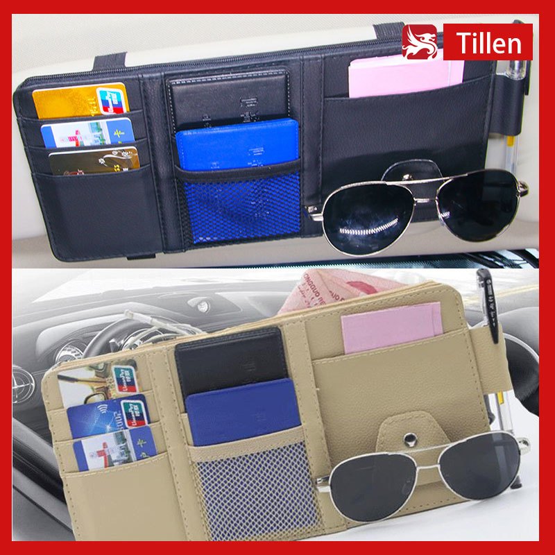 Card holder Mobil Tempat Kartu Sun Visor Car Organizer Tempat Kartu Tempat Kartu E-Toll Mobil