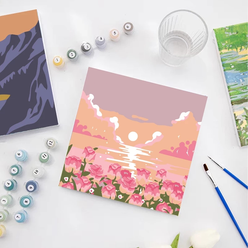 

HIGHTUNE Paint By Number 20x20 Diy Project Art Painting Kit Aesthetic Kanvas Lukis Tangan 1 Set RB9