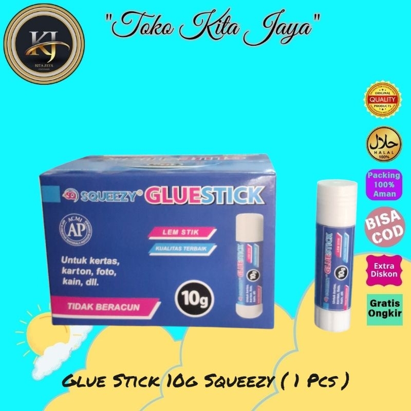 

Glue Stick 10g Squeezy ( 1 Pcs )