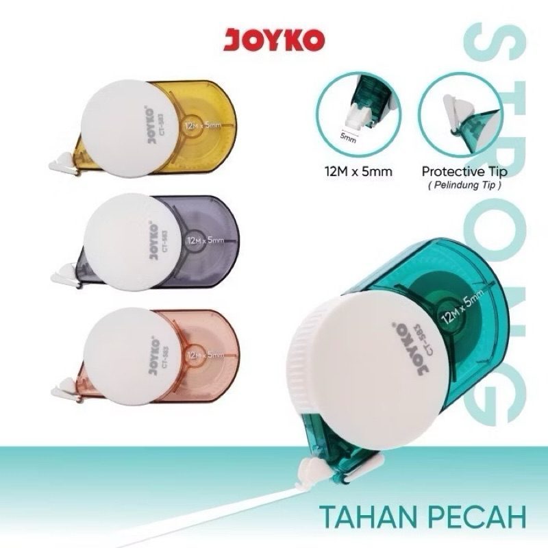

New Correction Tape Joyko CT-583 PROTECTION STRONG / Pita Koreksi Joyko