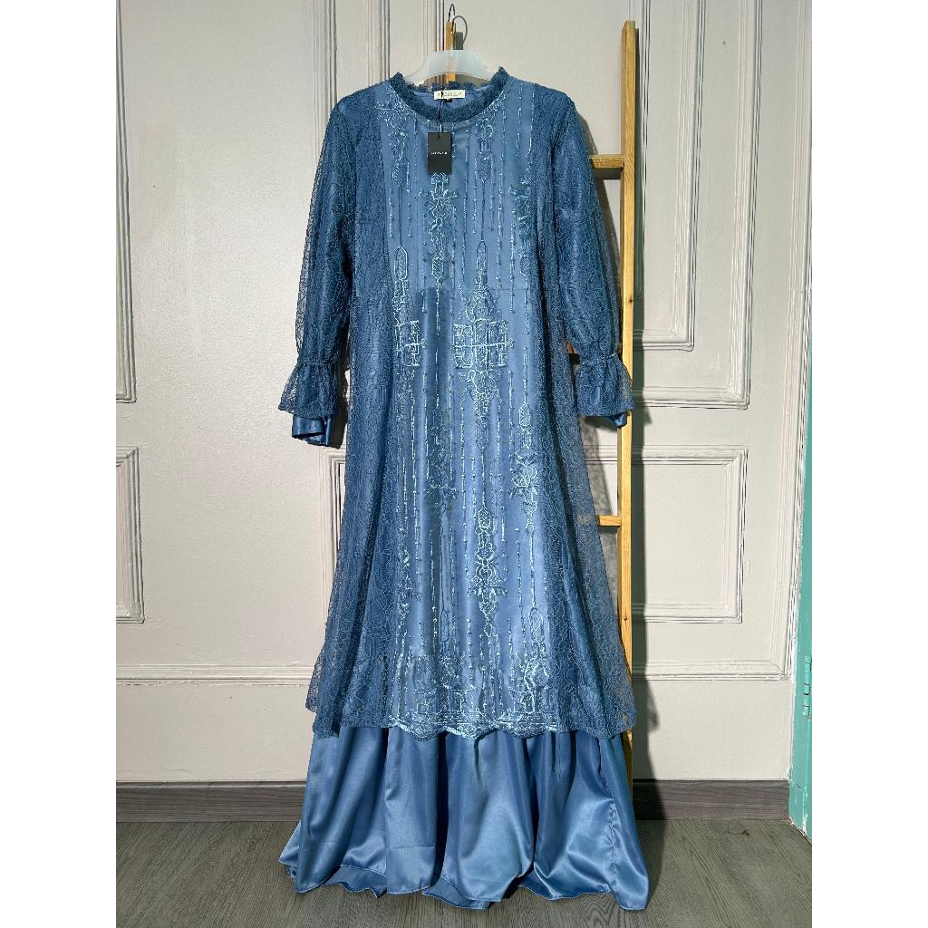 HANA DRESS BRUKAT SAPTO DRESS BRIDESMAID DRESS KONDANGAN DRESS SATIN ROBERTO MIX BRUKAT SAPTO MIX BR