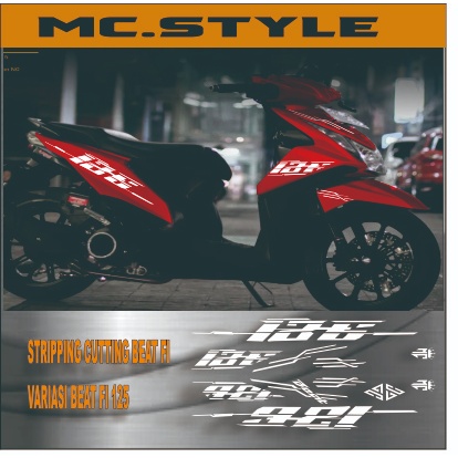 BEATV3 CUTTING STRIPING VARIASI BEAT FI 125, STCIKER VARIASI BEAT FI 2013-2016