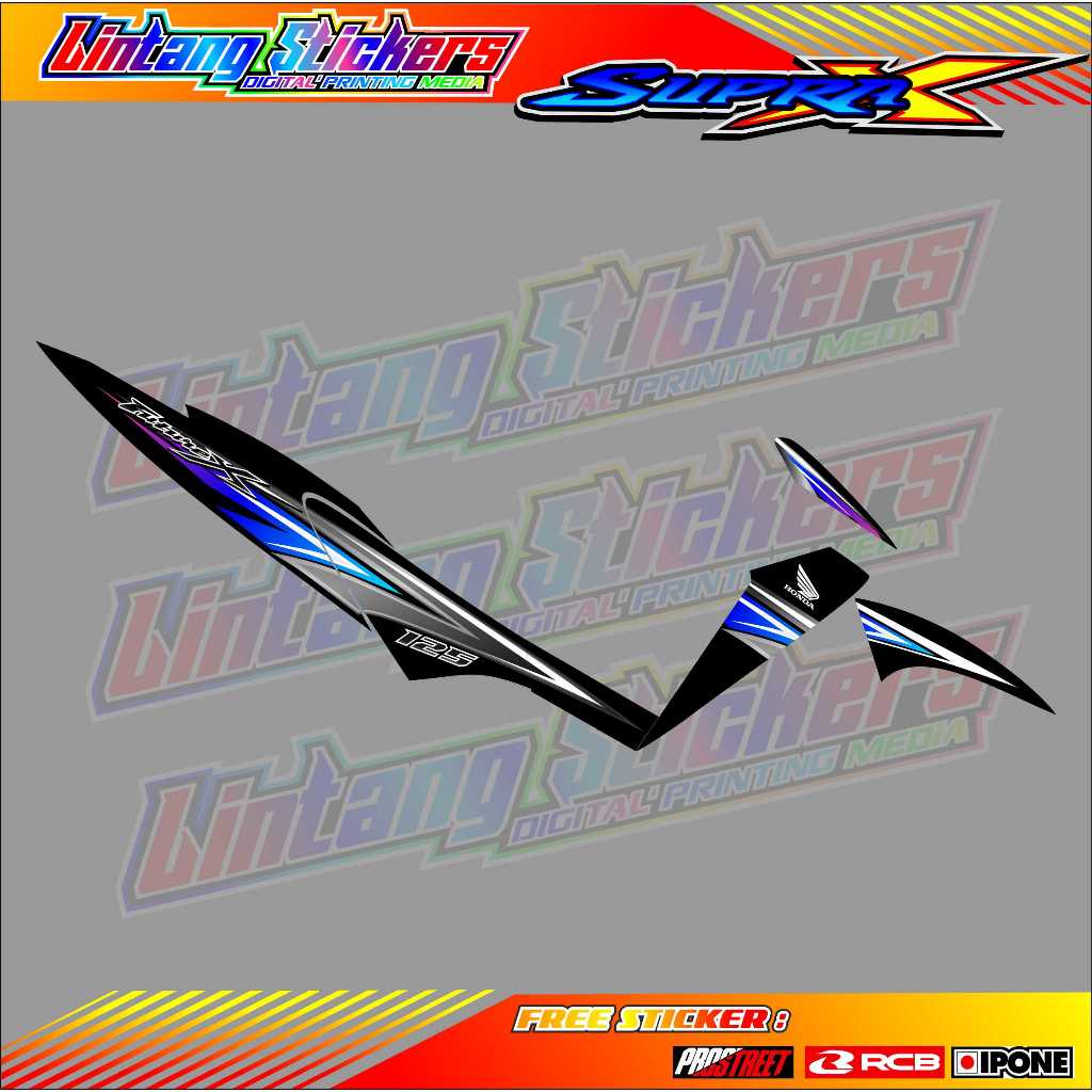 STRIPING VARIASI HONDA SUPRA X 125- FUTURE/ STIKER LIST MOTOR HONDA SUPRA X 125