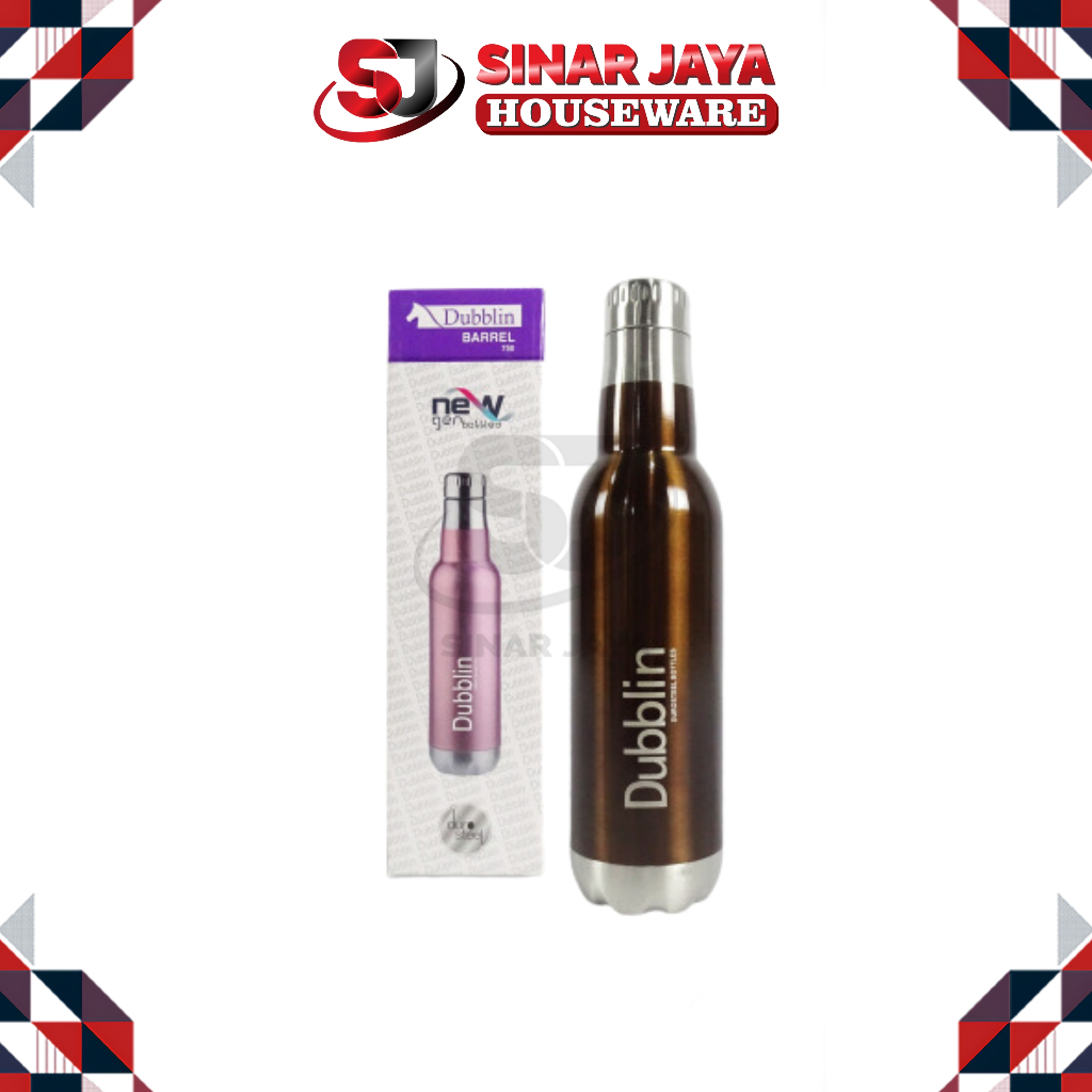 BOTOL BAREL 750ML DUBLIN / tumbler / botol barel 750ml dublin