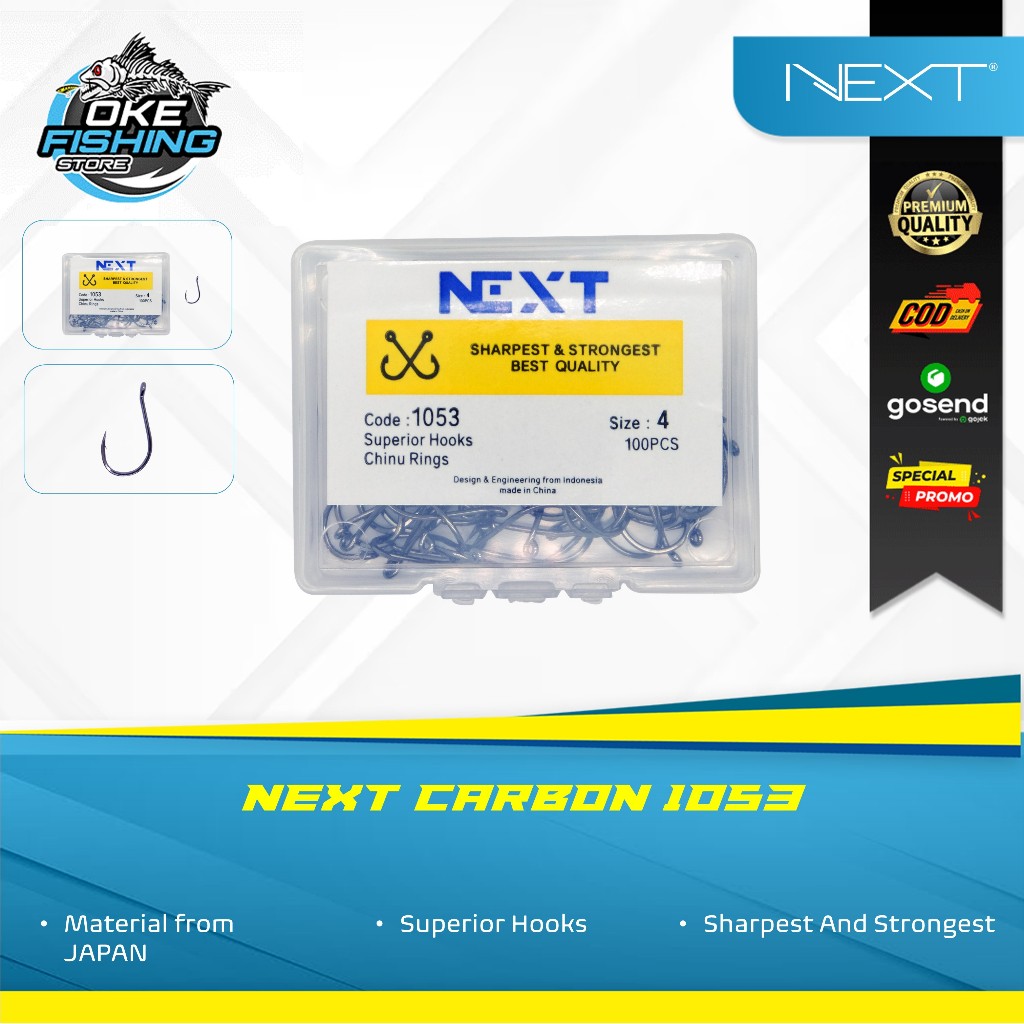 Mata Kail Next Carbon 1053 Kotak Isi 100 | Kuat & Anti Karat