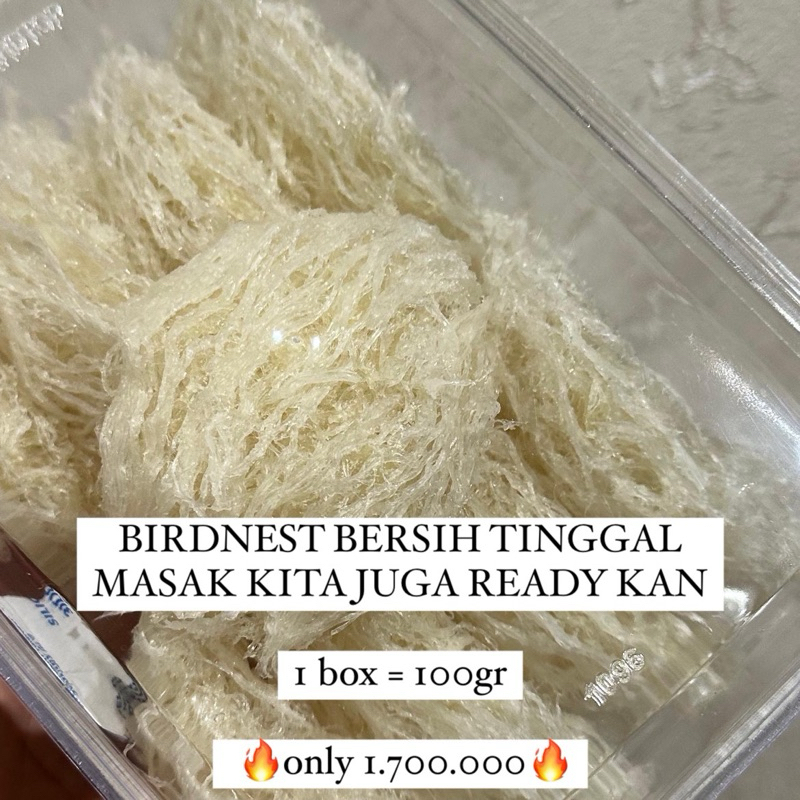 

Birdnest Bersih Tinggal Masak Kita Juga Ready Kan