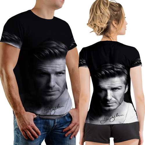 Kaos David Beckham Tshirt Fullprint Bahan Polyester Jersey | Size S M L XL XXL 3XL | PO 3 HARI