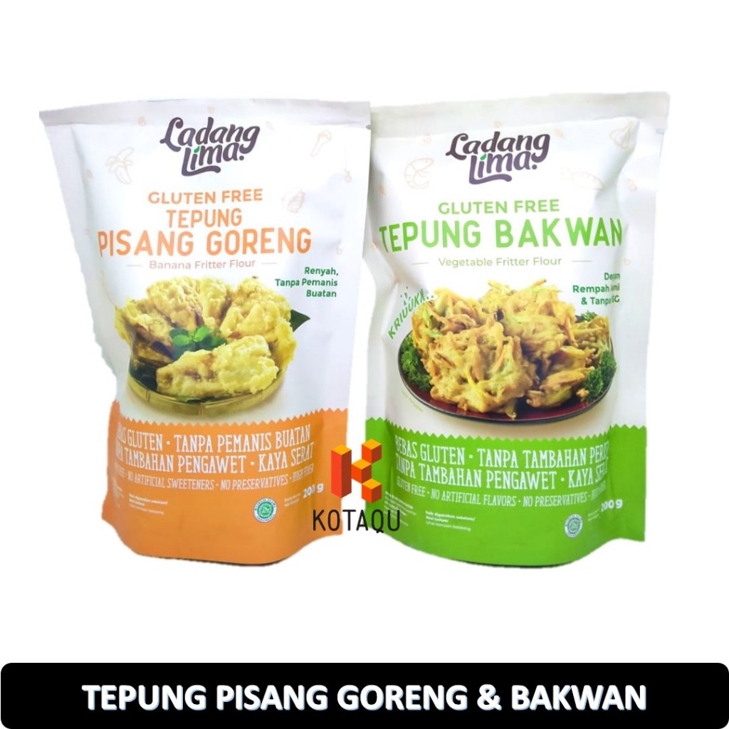 

Ladang Lima Tepung Pisang Goreng & Tepung Bakwan Gluten Free 200gr