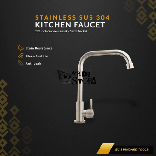Sink Faucet Tap Kran Keran Air Lengkung Panjang Leher Angsa Keran Kran Shower Air Minimalis Wastafel