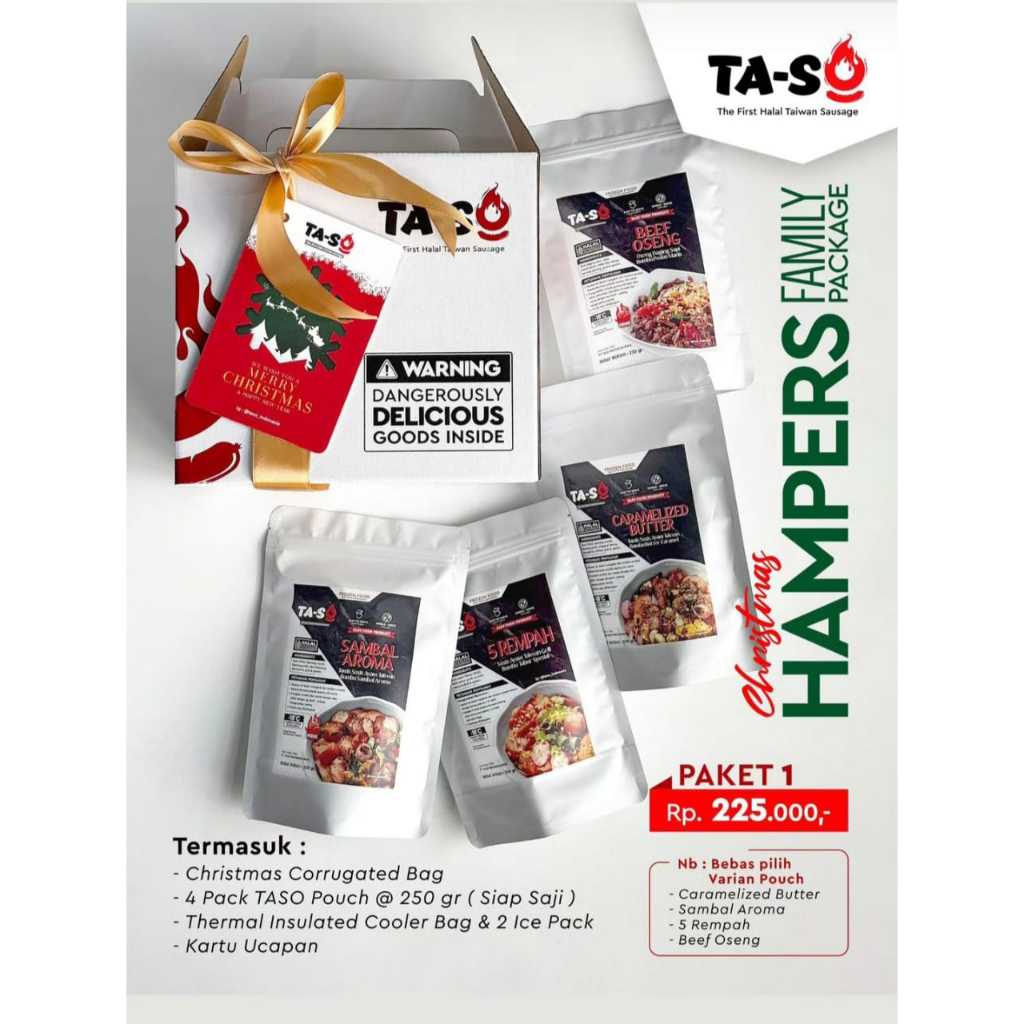 

Hampers Natal Sosis Ayam Taiwan TASO - Christmas Hampers Family Package Paket 1