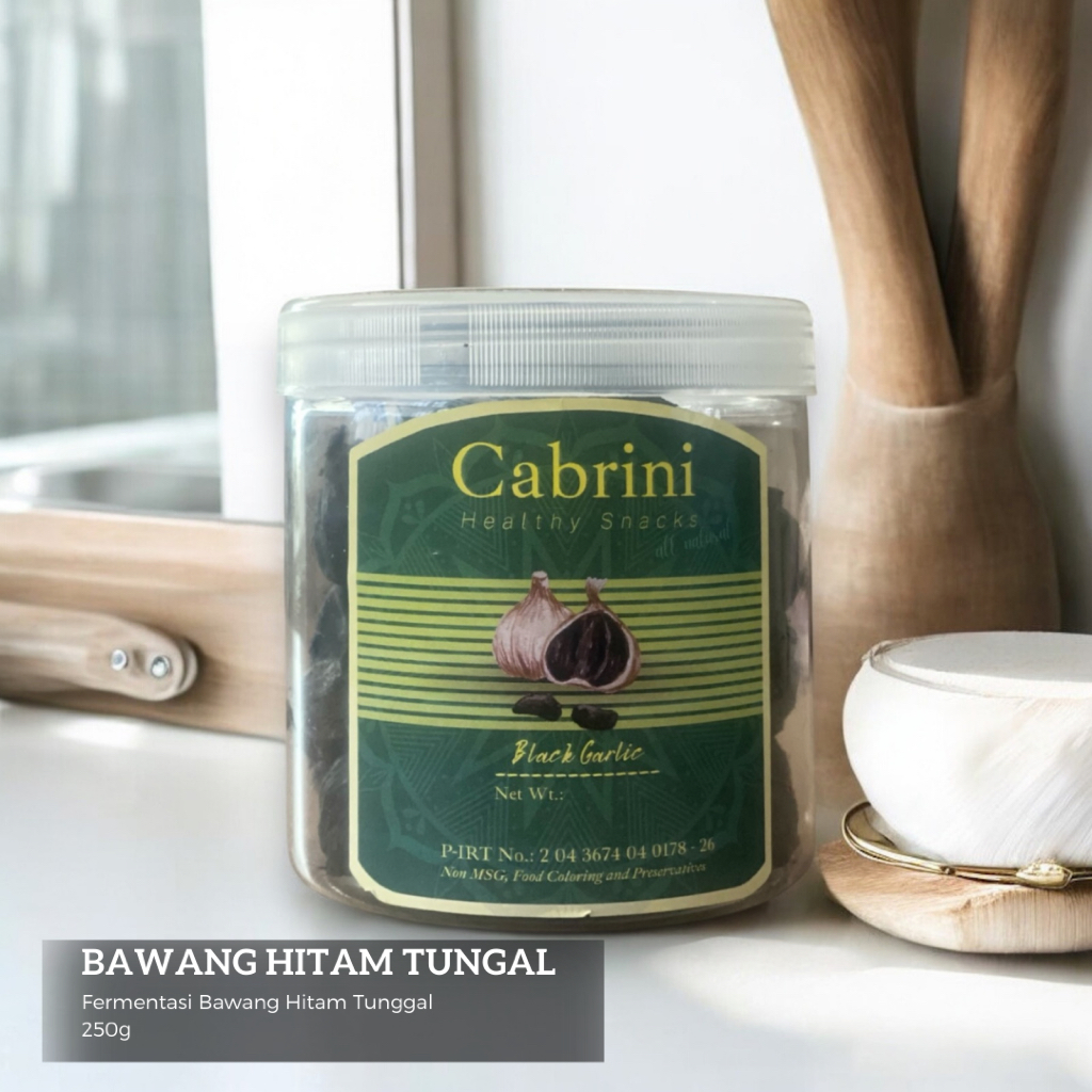 

Black Garlic Bawang Hitam Tunggal 250gr Bawang Lanang Fermentasi