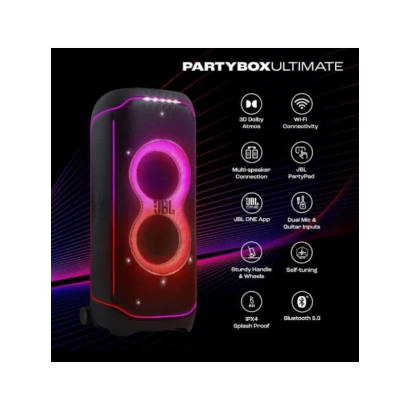 JBL PARTYBOX ULTIMATE ORIGINAL Portable Wireless Bluetooth JBL PARTYBOX ULTIMATE With 1100 RMS OUTPU