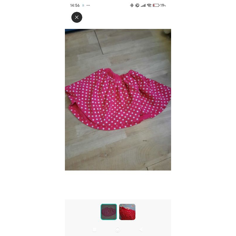 rok anak bayi polkadot pink fanta