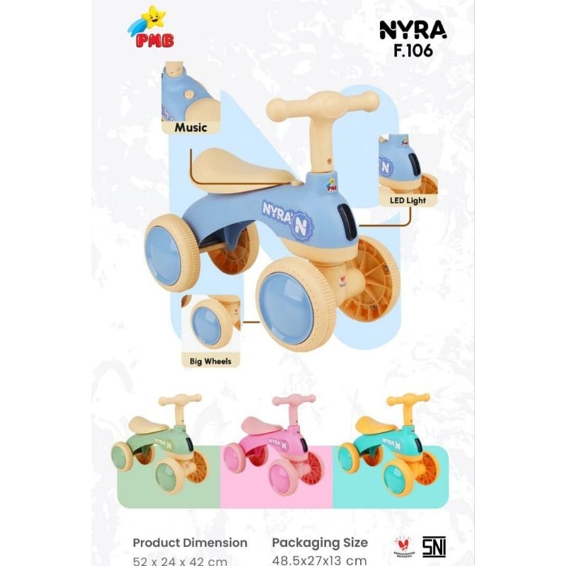 RIDE ON PMB NYRA F106 / PEAK F107 GIRAFFE
