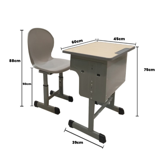 Meja Sekolah - Meja Siswa - Meja Belajar HX02 - Kursi Sekolah - Kursi Set Kuliah - Kursi Kuliah - Me