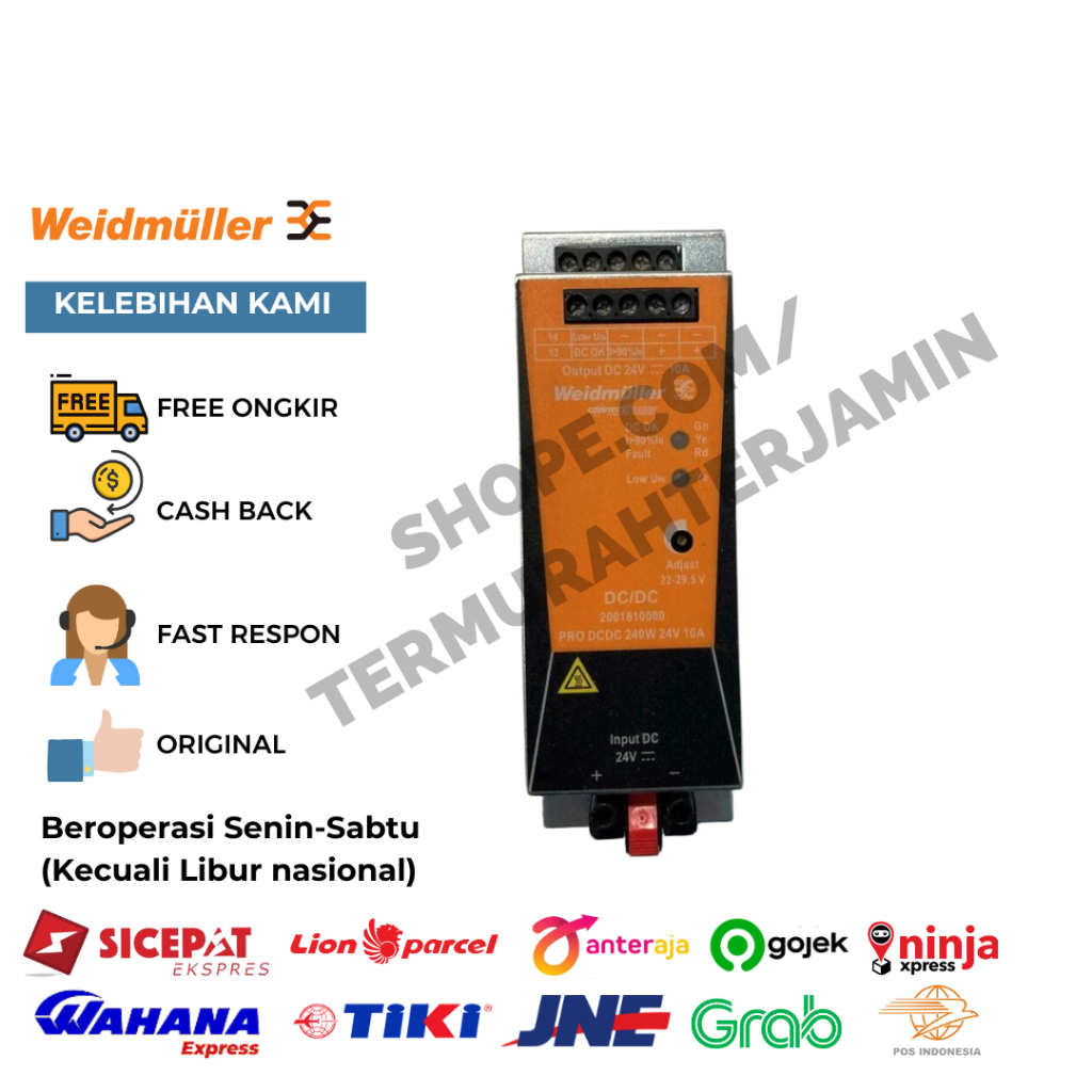 WEIDMULLER PRO DCDC 240W 24V 5A 2869050000 DC Switching Power Converter