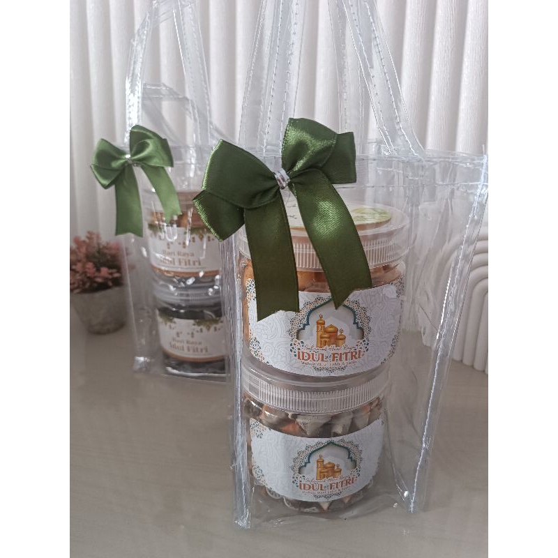 

Hampers Lebaran Tas mika, Snack in Jar, Hampers Lebaran, Hampers Natal