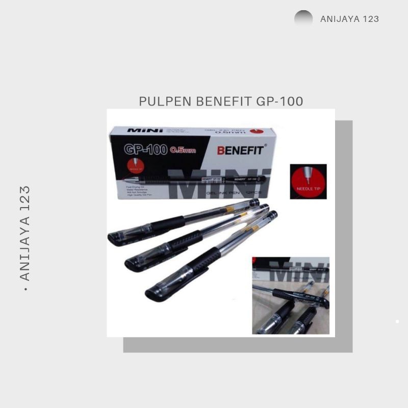 

PULPEN/PENA BENEFIT GP-100 0.5mm /PULPEN GEL/1BOX