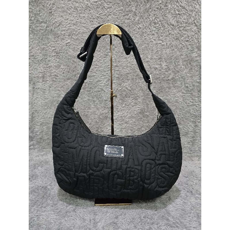 (100% ORI) MJ NYLON QUILTED LARGE SHOULDER BAG BLACK