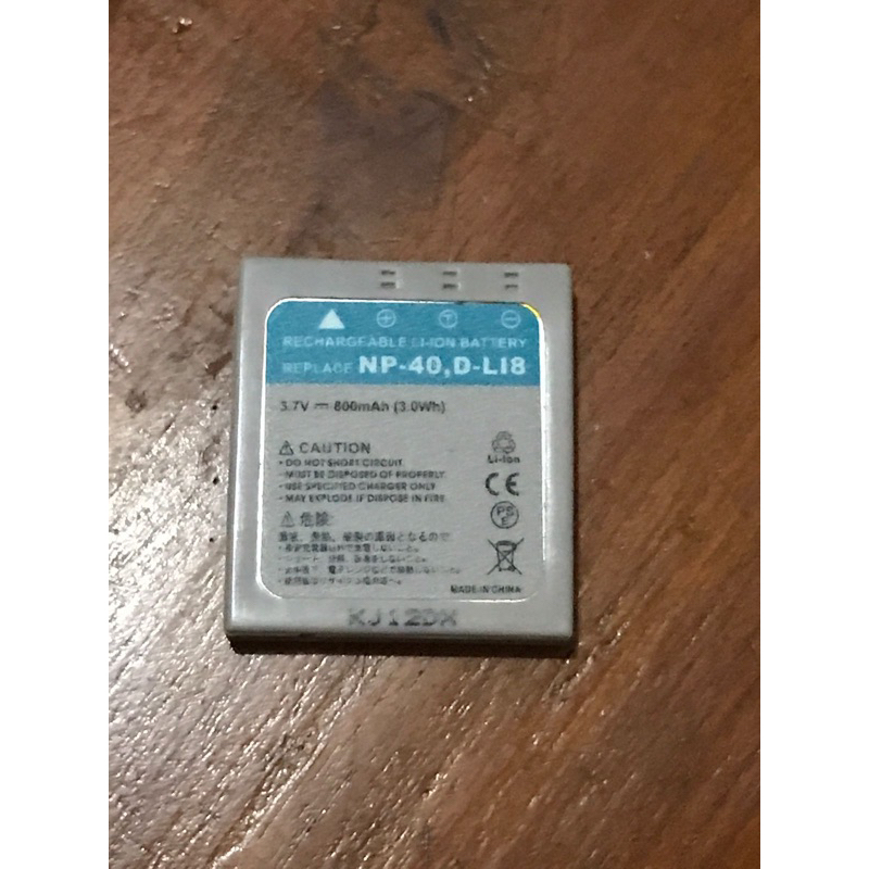 baterai Pentax D-LI8, D-LI85, D-L18 and Pentax Optio A10, A20, A30, A36, A40, E65, L20, S, S4, S4i, 