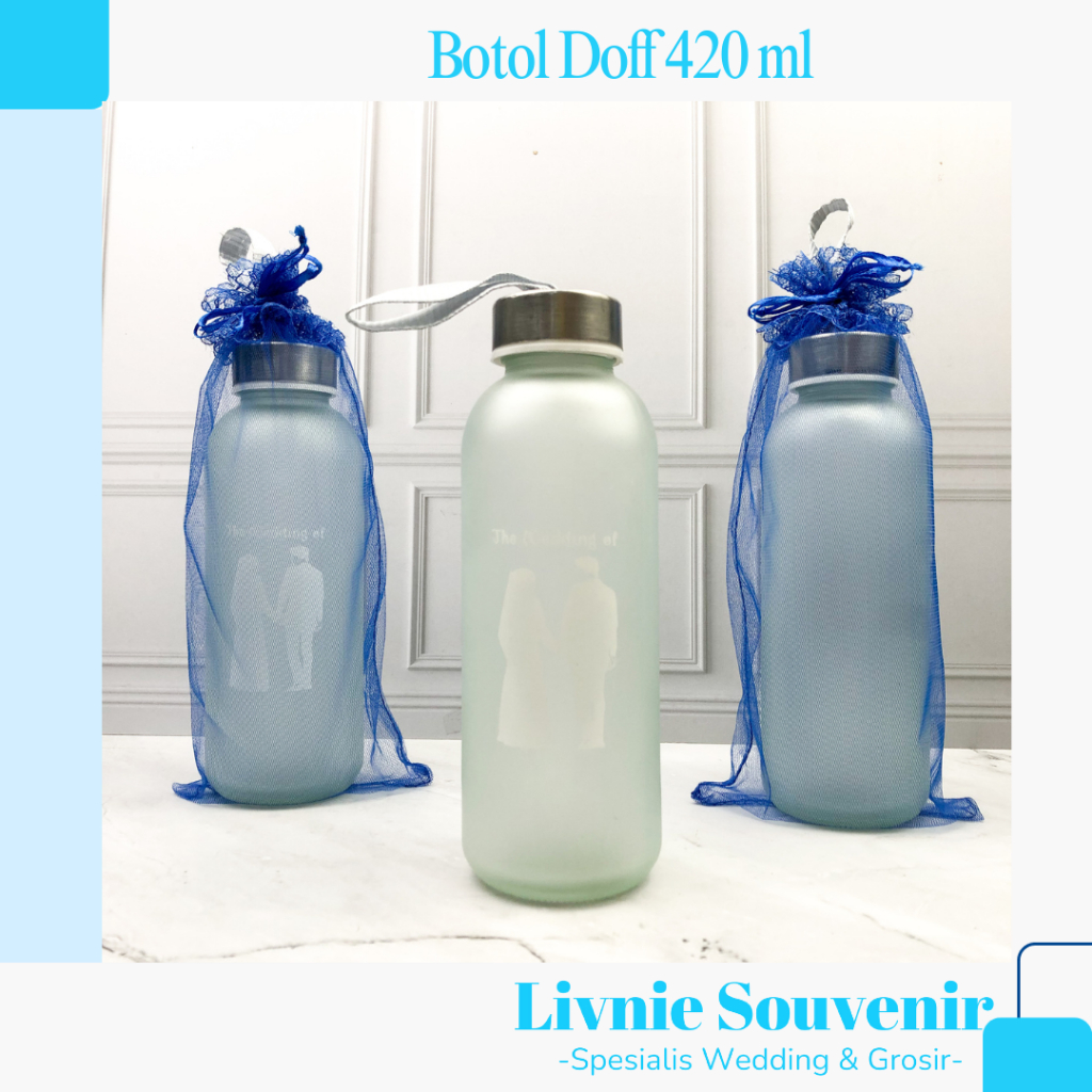 Souvenir Botol Tumbler Doff 420ml Kemasan tile